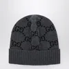 Gucci Gg Beanie In Gray