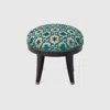 Gucci Gg Bee And Star Jacquard Round Stool In Blue