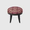 Gucci Gg Bee And Star Jacquard Round Stool In Rot