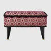 Gucci Gg Bee And Star Jacquard Stool In Bordeaux