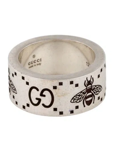 Pre-owned Gucci Gg Bee Wide Band In Multi
