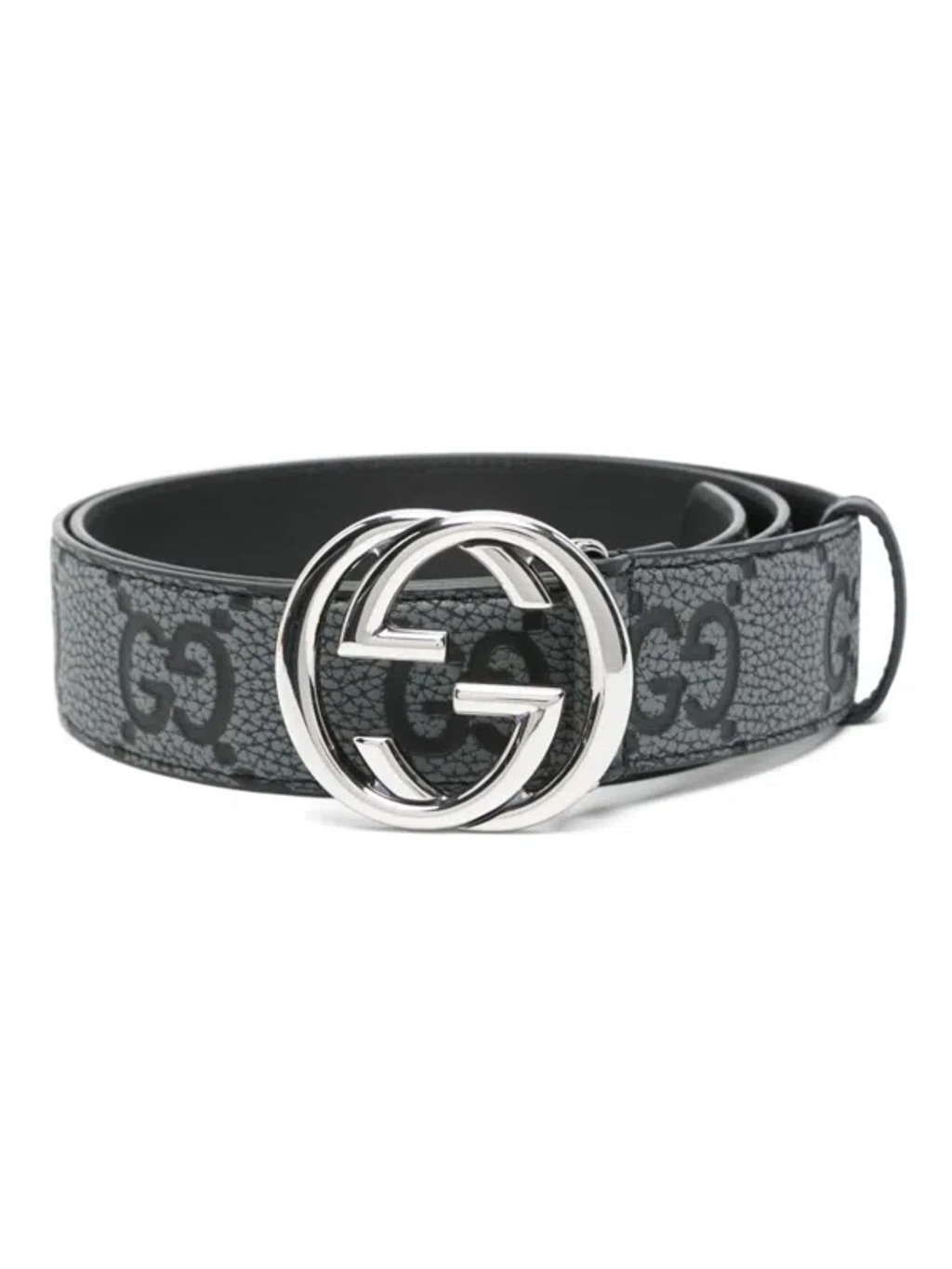 Gucci Gg Belt In Grey | ModeSens