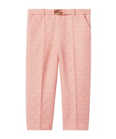Gucci Gg Belt Loop Pants In Pink