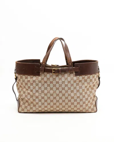 Gucci Gg Belt Tote Bag In Multi