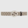 Gucci 40 Belt In Beige