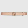 Gucci Gg Belt With Interlocking G Buckle In Pink