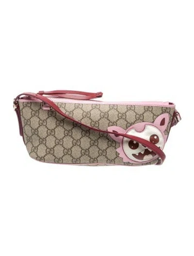 Pre-owned Gucci Kids'  Gg Besties Shoulder Bag In Brown