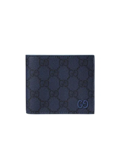 Gucci Gg Bi-fold Wallet In Blue