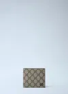 Gucci Gg Bi-fold Wallet In Sand