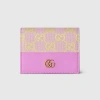 Gucci Gg Bifold Card Case In Pink