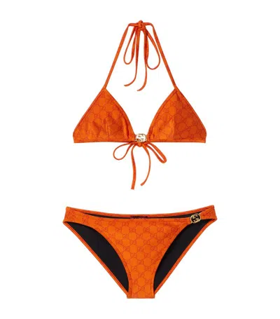 Gucci Gg Bikini In Orange