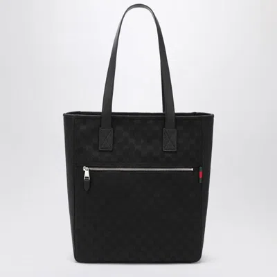 Gucci Gg Black Fabric Shopping Bag