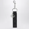 Gucci Gg Black Keychain With Double G Men In Black