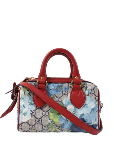 Pre-owned Gucci Gg Blooms Tote Bag In Brown