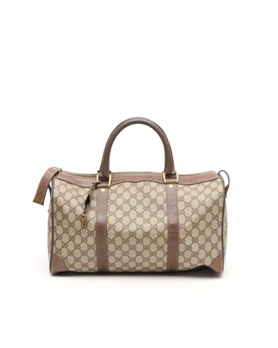 Gucci Gg Boston Bag In Brown