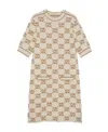 Gucci Gg-jacquard Mini Dress In Nude