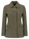 Gucci Gg Bouclé Blazer In Green