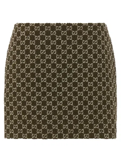 Gucci Midi And Knee Length Skirt Design In Brown