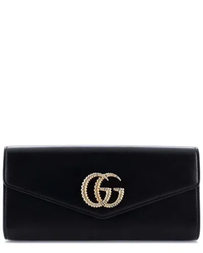 Gucci Gg Broadway Envelope Clutch Leather (authentic Pre-loved)