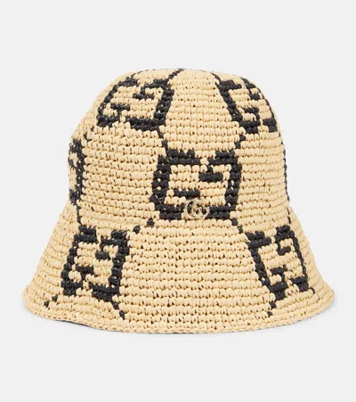 Gucci Women's Gg Raffia Hat In Neutral