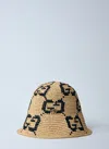 Gucci Women Gg Bucket Hat In Gold