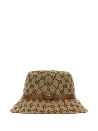 Gucci Gg Bucket Hat In Brown