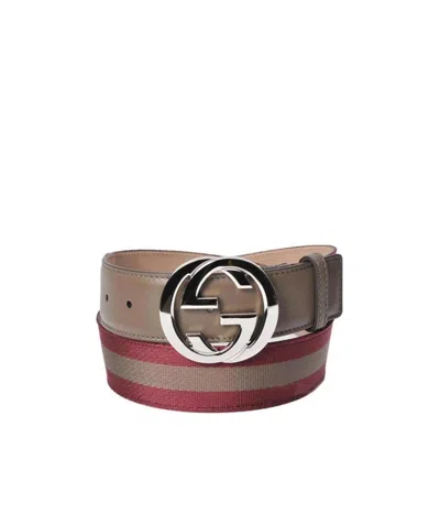 Gucci Gg Buckle Belt In Brown