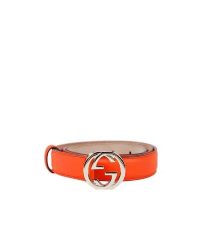 Gucci Gg Buckle Belt In Nude