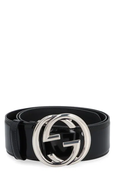 Gucci Gg Buckle Leather Belt