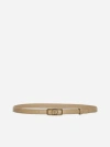 GUCCI GG BUCKLE LEATHER THIN BELT