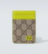 Gucci Gg Canvas And Leather Card Holder