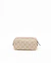 Gucci Gg Canvas And Leather Pouch