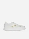 GUCCI GG CANVAS AND LEATHER trainers