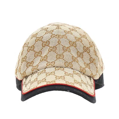 Gucci Gg Canvas Baseball Cap In Beige