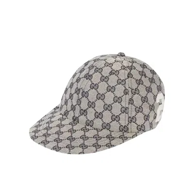 Pre-owned Gucci Gg Canvas Baseball Cap 'beige/navy' | Tan | Men's Size L In Brown