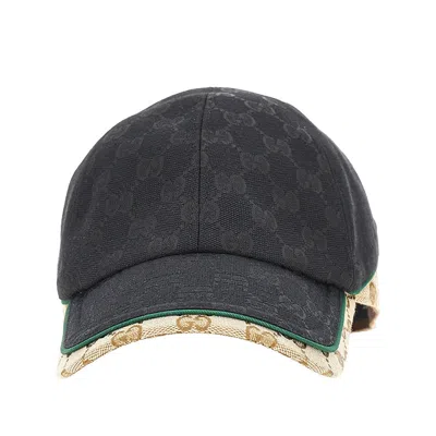 Gucci Gg Canvas Baseball Cap In Black