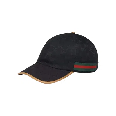 Pre-owned Gucci Gg Canvas Baseball Cap 'black/beige' | Men's Size M