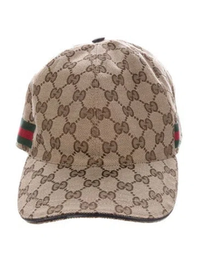 Pre-owned Gucci Gg Canvas Baseball Cap In Brown