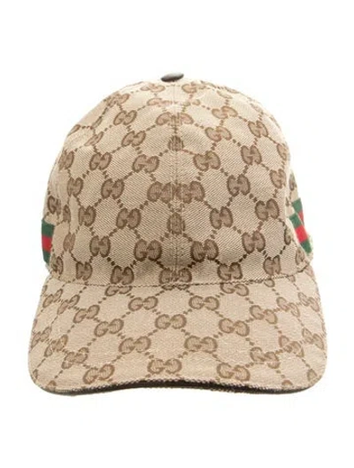 Pre-owned Gucci Gg Canvas Baseball Cap In Neutral