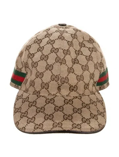 Pre-owned Gucci Gg Canvas Baseball Cap In Neutral