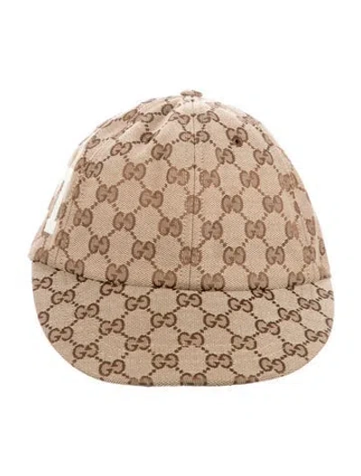 Pre-owned Gucci Gg Canvas Baseball Cap In Neutrals