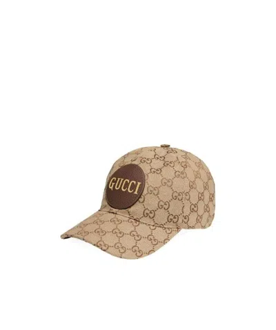 Gucci Gg Canvas Baseball Cap In Nude