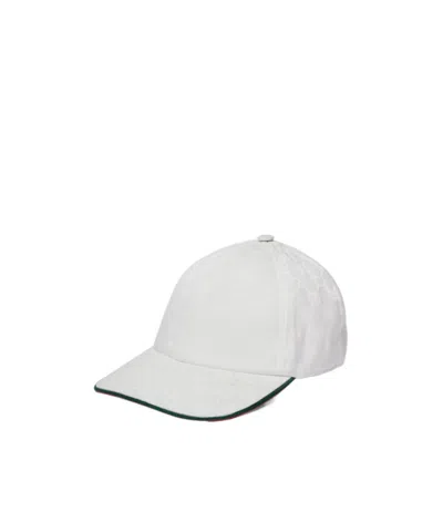 Gucci Gg Canvas Baseball Cap In White
