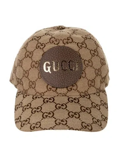 Pre-owned Gucci Gg Canvas Baseball Cap. W/tags In Brown