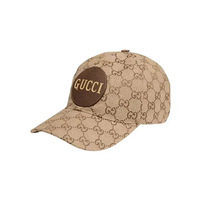 Pre-owned Gucci Gg Canvas Baseball Hat 'beige/brown' | Tan | Men's Size L