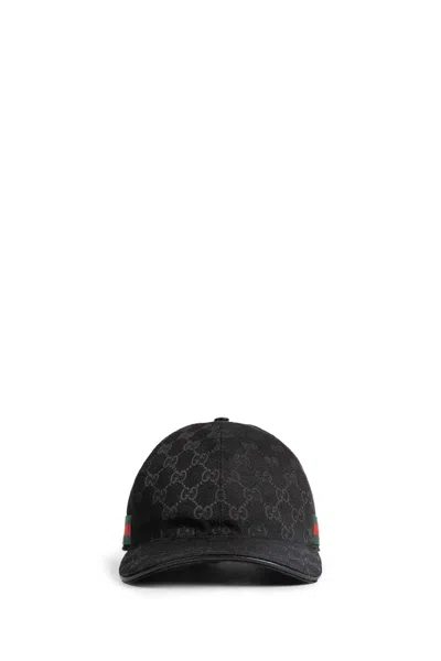 Gucci Gg Canvas Baseball Hat In Black