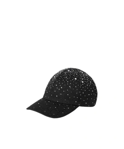 Gucci Baseballkappe Aus Gg Canvas In Black