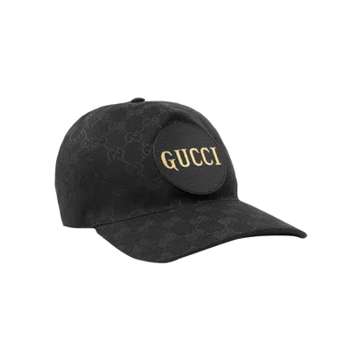 Pre-owned Gucci Gg Canvas Baseball Hat 'black' | Men's Size L