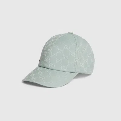 Gucci Gg Canvas Baseball Hat In Gray