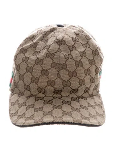 Pre-owned Gucci Gg Canvas Baseball Hat In Neutrals